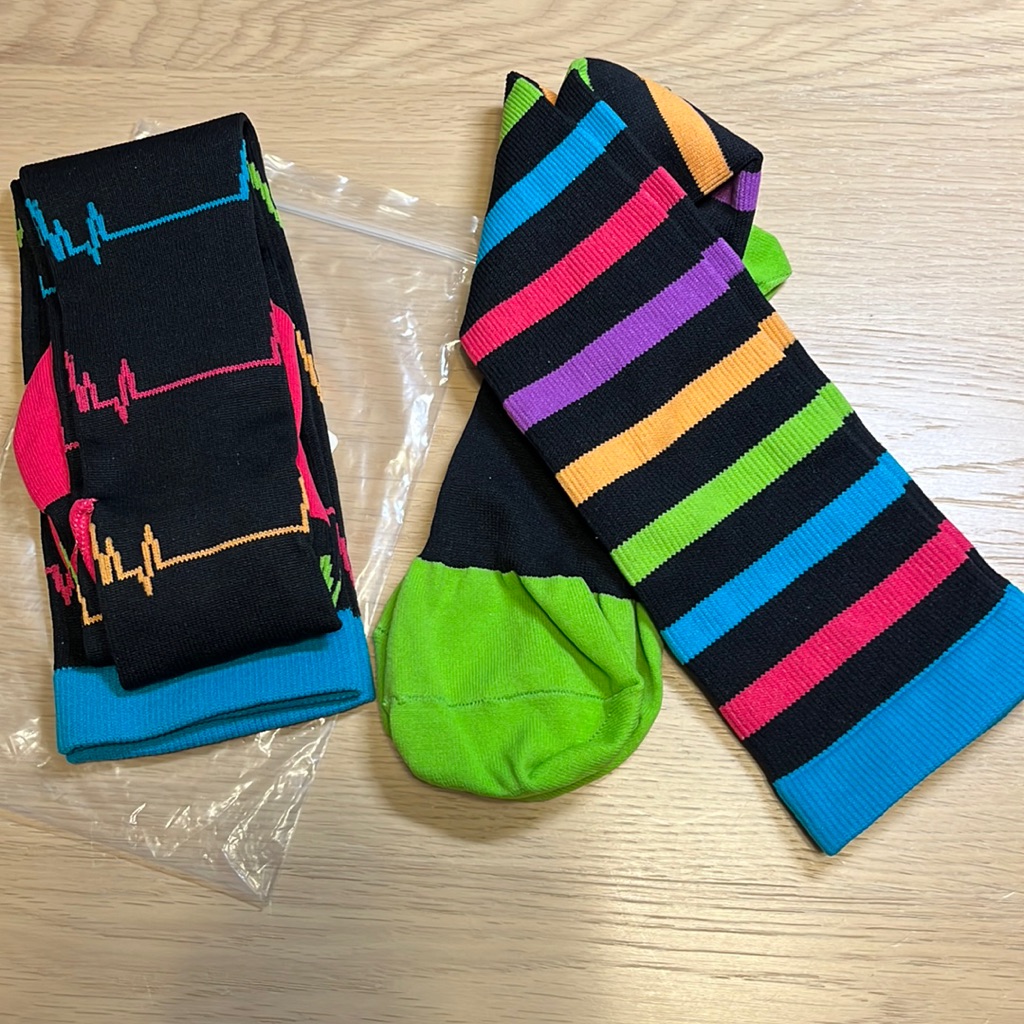 2 Pair Nurse Mates Compression Socks  1214 Mmhg Graduated Compression